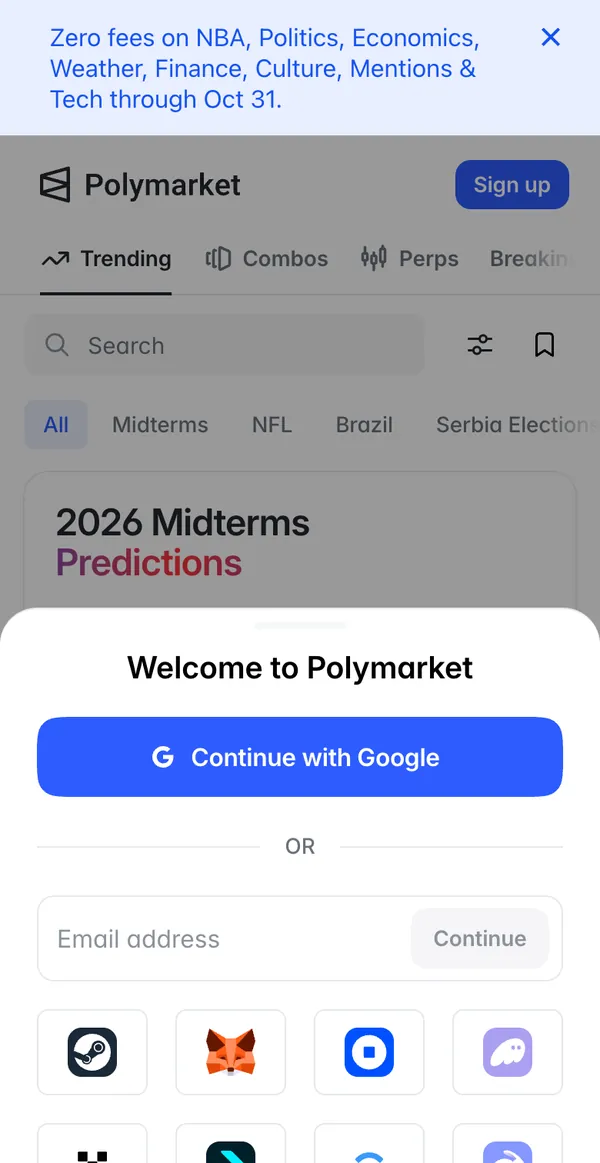 Choose how to sign in